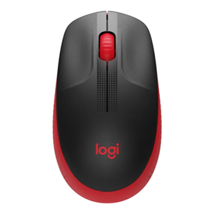 Logitech M190 USB Wireless Fullsize Mouse - Red