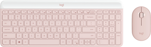 Logitech MK470 Slim Wireless Desktop Kit - Rose – Keyboards | ACP Online