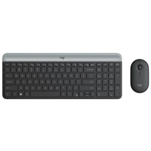 Logitech MK470 Slim Wireless Keyboard and Mouse - Black