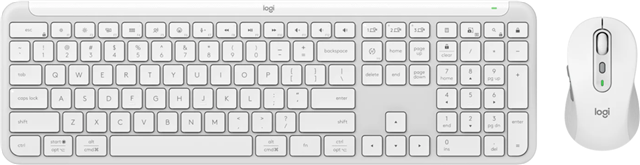 Logitech MK950 Performance Wireless Keyboard and Mouse - Off-White – Keyboards | ACP Online