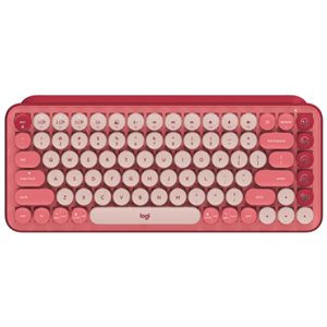 Logitech Pop Keys Wireless Emoji Keyboard - Rose Pink