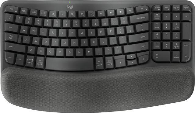 Logitech Wave Keys Wireless Ergo Keyboard - Black – Keyboards | ACP Online