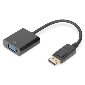 Ednet Displayport DP (M) to VGA (F) Adapter 0.2m