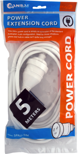 Sansai Power Extension Lead - 5 Meter – Surge & Spike Protectors | ACP Online