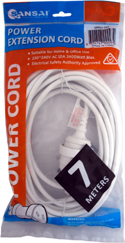 Sansai Power Extension Lead - 7 Meter – Surge & Spike Protectors | ACP Online