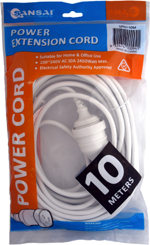 Sansai Power Extension Lead - 10 Meter – Surge & Spike Protectors | ACP Online