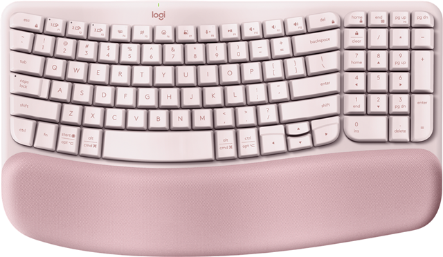 Logitech Wave Keys Wireless Ergonomic Keyboard - Rose – Keyboards | ACP Online