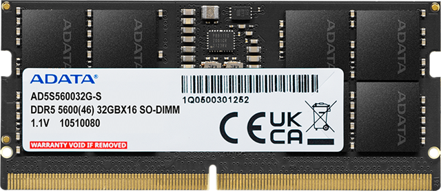 ADATA 16GB DDR5-5600 2048x8 SODIMM Lifetime wty – Memory - Notebooks | ACP Online