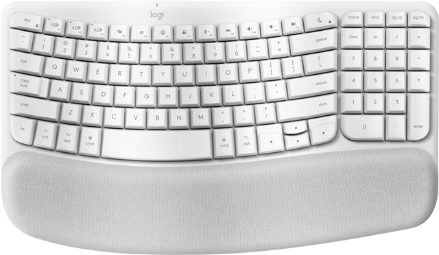 Logitech Wave Keys Wireless Ergonomic Keyboard for Mac - Off White – Keyboards | ACP Online