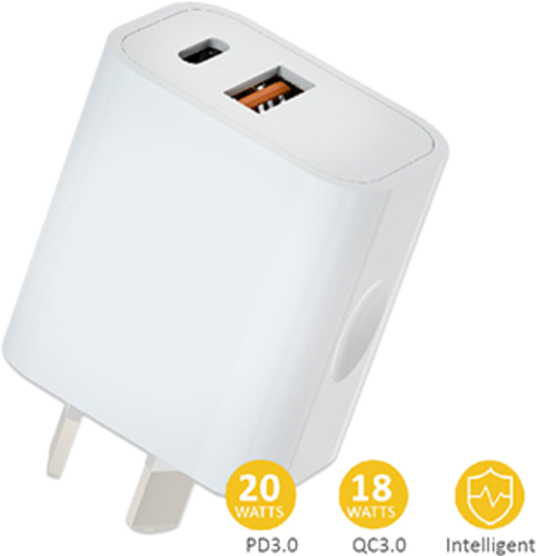 Sansai 20W USB C + A Wall Charger – USB Accessory | ACP Online