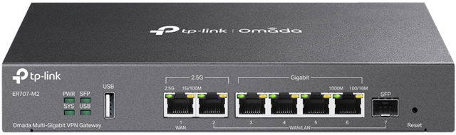 TP-Link ER707-M2 Omada 6 Port Multi-Gigabit VPN Router – Network Switches | ACP Online