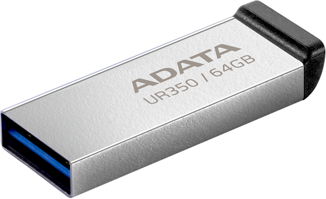 ADATA UR350 USB3.2 64GB Flash Drive Nickel/Black – Drives - Flash/Pen | ACP Online