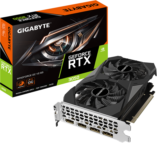 Gigabyte GV-N3050 Windforce OCV2-6GD RTX3050 6GB PCIE Graphics Card – Graphics Cards | ACP Online