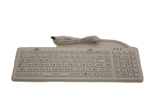 Inputel SK312 Silicone Keyboard White IP68 - USB – Mice | ACP Online