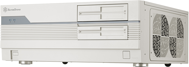 SilverStone FLP01W Retro-inspired HTPC ATX Case - White – Cases - OEM PC | ACP Online