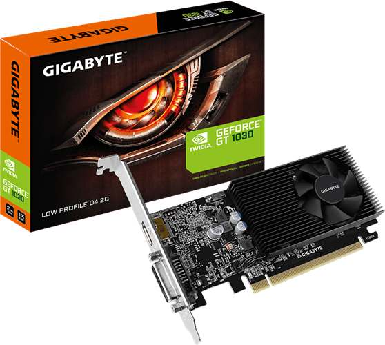 Gigabyte GV-N1030D4-2GL GT1030 2GB PCIE Graphics Card Low Profile – Graphics Cards | ACP Online