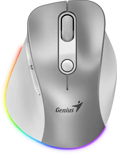 Genius Ergo 9000S Pro Silent Ergo Mouse - Silver – Mice | ACP Online