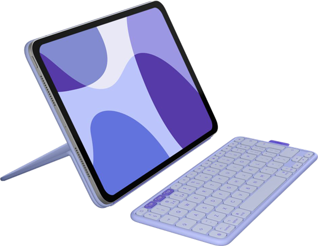 Logitech LoLogi Flip Folio for iPad Pro 11" M4/5, iPad Air M2/ 3)-5thGen Lilac – iPad / iPhone Accessory | ACP Online