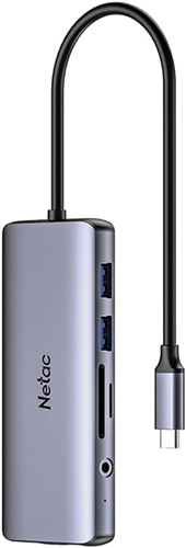 Netac WF15 11-in-1 type-C Expansion Hub HDMI RJ45 VGA 4xUSB SD – USB Hubs | ACP Online