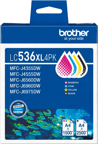 Brother LC536XL3PK 3 - Pack Ink Cartridge – Printer Consumables | ACP Online