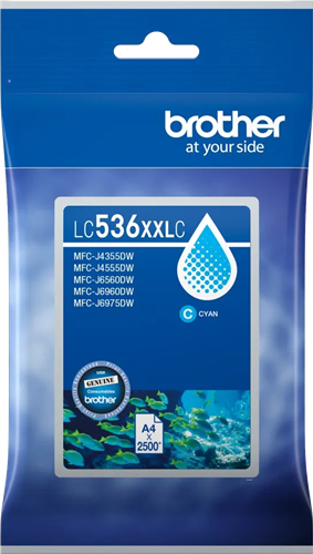 Brother LC536XXLBC Cyan Ink Cartridge – Printer Consumables | ACP Online