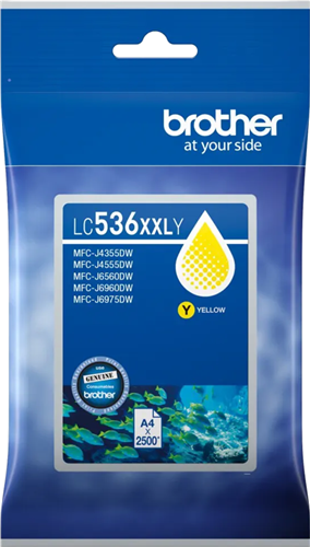 Brother LC536XXLY Yellow Ink Cartridge – Printer Consumables | ACP Online