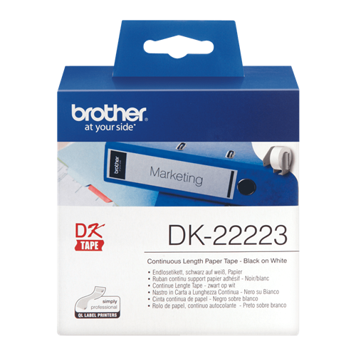 Brother DK22223 Continuous Length Paper Label Tape 50mm x 30.48m – POS - Consumables | ACP Online