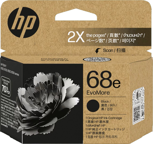 HP 68e EvoMore Black Original Ink Cartridge – Printer Consumables | ACP Online