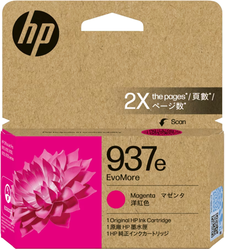 HP 937e EvoMore Magenta Original Ink Cartridge – Printer Consumables | ACP Online