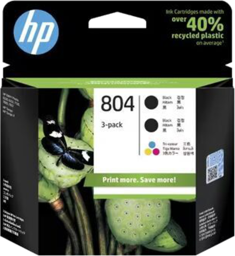 HP 804 Clr/Black Ink Cartridge Combo 3-Pack – Printer Consumables | ACP Online