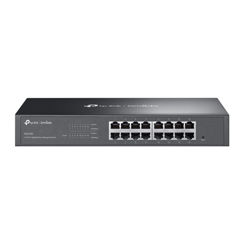 TP-Link ES216G 16 Port Gigabit Switch Easy Smart Rack Mount Omada – Network Switches | ACP Online