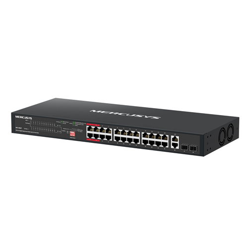 TP-Link Mercusys MS128GP 28 Port Gigabit Switch Steel Case 24x PoE+ – Network Switches | ACP Online