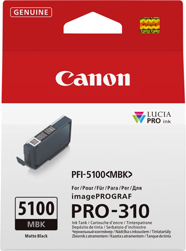 Canon PFI-5100MBK Ink Matte Black – Printer Consumables | ACP Online