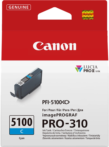 Canon PFI-5100C Ink Cyan – Printer Consumables | ACP Online