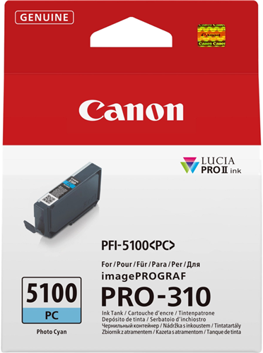 Canon PFI-5100PC Ink Photo Cyan – Printer Consumables | ACP Online