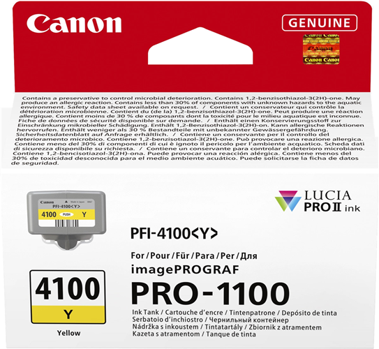 Canon PFI-4100Y Ink Yellow – Printer Consumables | ACP Online