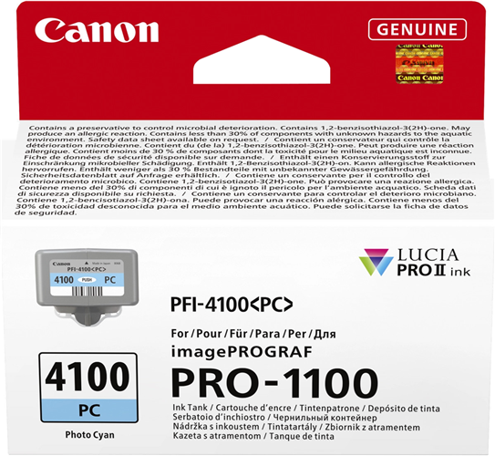Canon PFI-4100PC Ink Photo Cyan – Printer Consumables | ACP Online