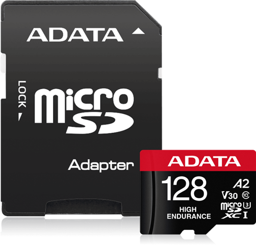 ADATA High Endurance microSDXC UHS-I U3 A2 V30 Card with Adapter 128GB – Memory - Secure Digital | ACP Online