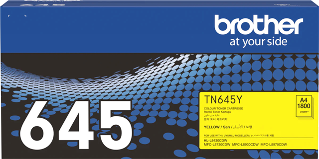 Brother TN645Y Toner Yellow – Brother Printers & Accessories | ACP Online