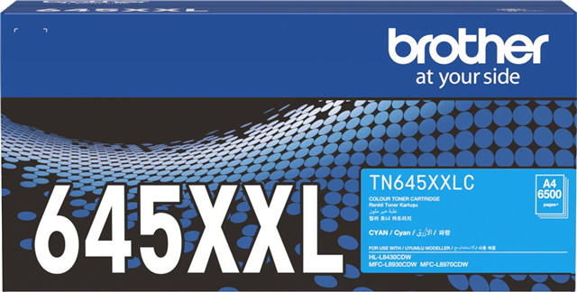 Brother TN645XXLC Super High Yield Toner Cyan – Brother Printers & Accessories | ACP Online