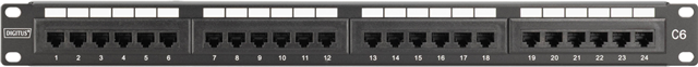 Digitus 24-Port CAT6 19" Patch Panel - Unshielded Class E – Cables - Patch & Network | ACP Online