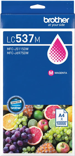 Brother LC537M Magenta Ink Cartridge – Printer Consumables | ACP Online