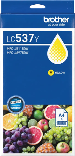 Brother LC537Y YellowInk Cartridge – Printer Consumables | ACP Online