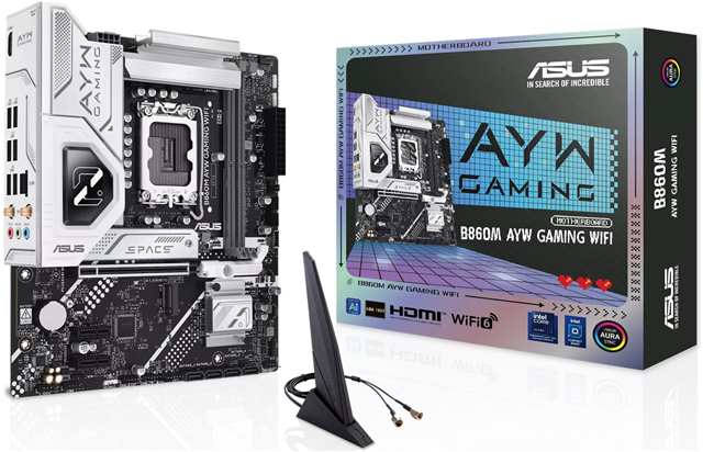 Asus B860M-AYW Gaming WiFi DDR5 mATX LGA1851 Motherboard – Motherboards | ACP Online