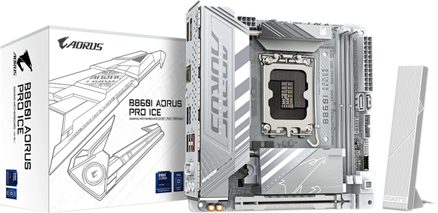 Gigabyte B860i Aorus PRO Ice DDR5 mITX LGA1851 Motherboard – Motherboards | ACP Online