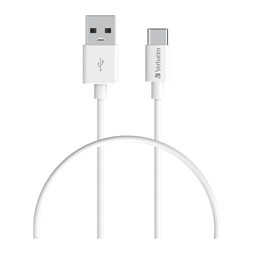 Verbatim Charge & Sync USB-C Cable 1m - White – Media | ACP Online