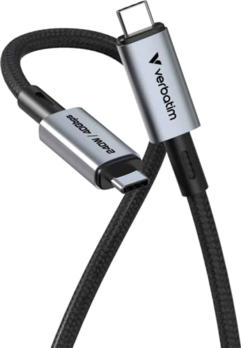 Verbatim Sync & Charge USB C to USB C 240W 40 Gbps 120 cm – Media | ACP Online