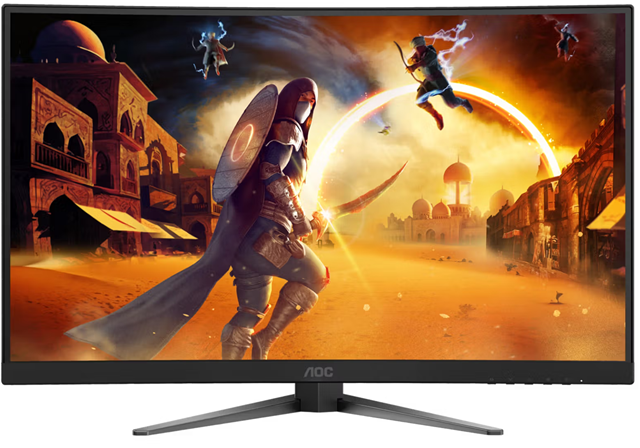 AOC CQ27G4 27" Curved 2560x1440 QHD 1ms HDMI DP 260Hz Ergo Monitor – Monitors | ACP Online