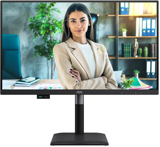 AOC U27P4C 27" IPS Monitor 4K UHD HDMI DP Type-C  5 yr wty – Monitors | ACP Online