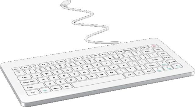 Inputel GKB04 Glass Keyboard IP68 - USB – Keyboards | ACP Online